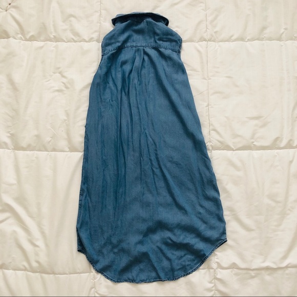 CLOTH AND PEOPLE Sleeveless Blue Denim Dress Small - Picture 6 of 7